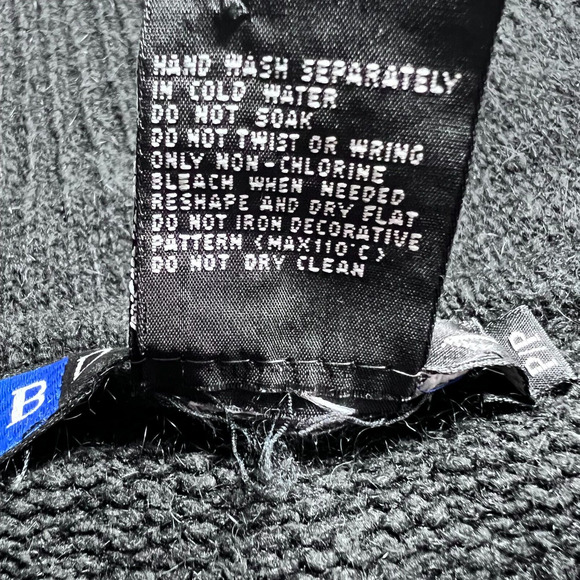 I B Diffusion Petites Vintage 90's Silk Angora Wool Beaded Sweater Size P/P - Picture 5 of 5